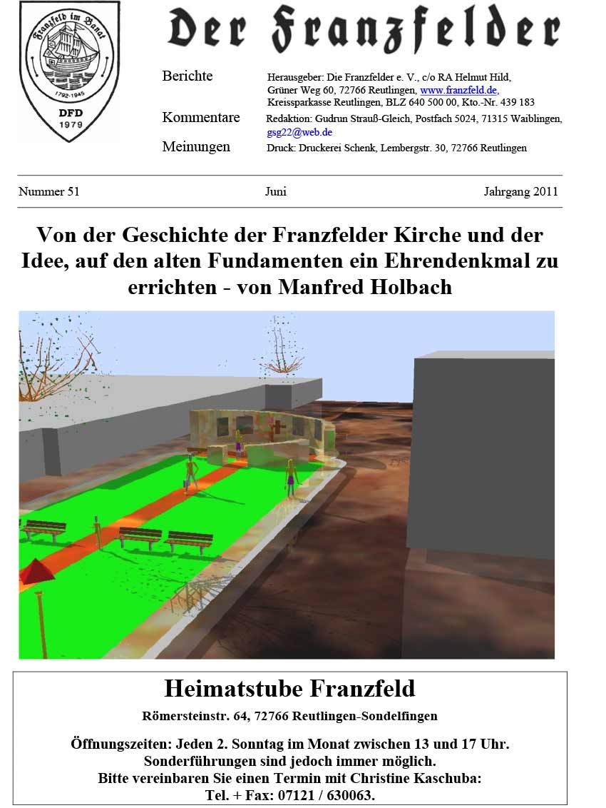 Ausgabe 51 der Franzfelder Zeitung Titelbild