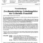 Ausgabe 13 der Franzfelder Zeitung Titelbild