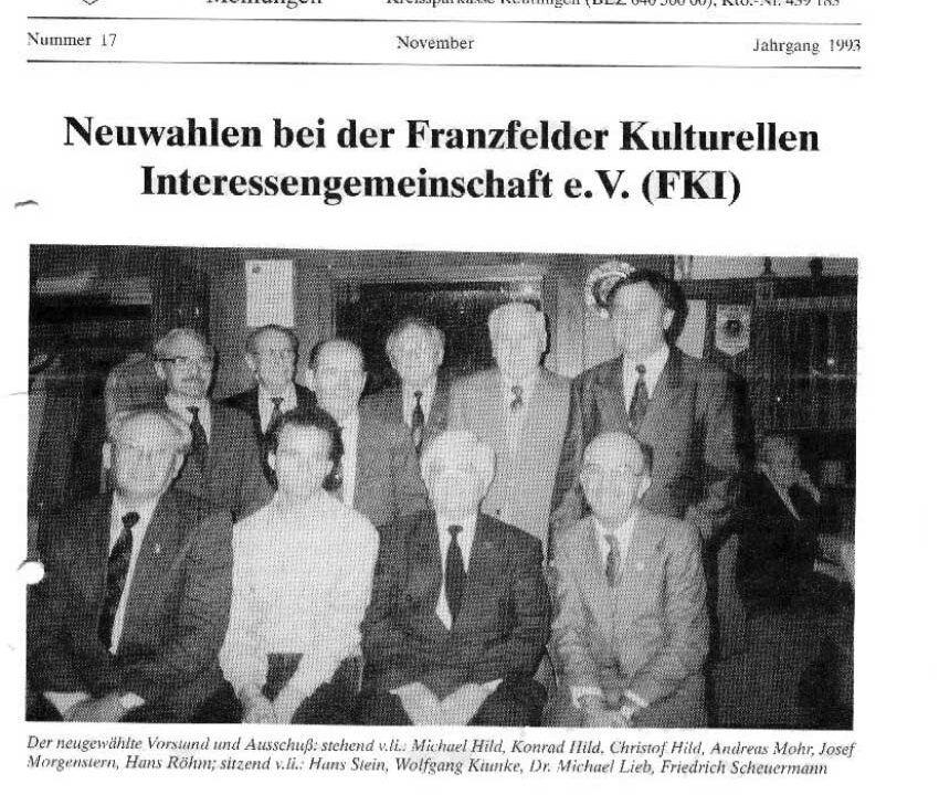 Ausgabe 17 der Franzfelder Zeitung Titelbild