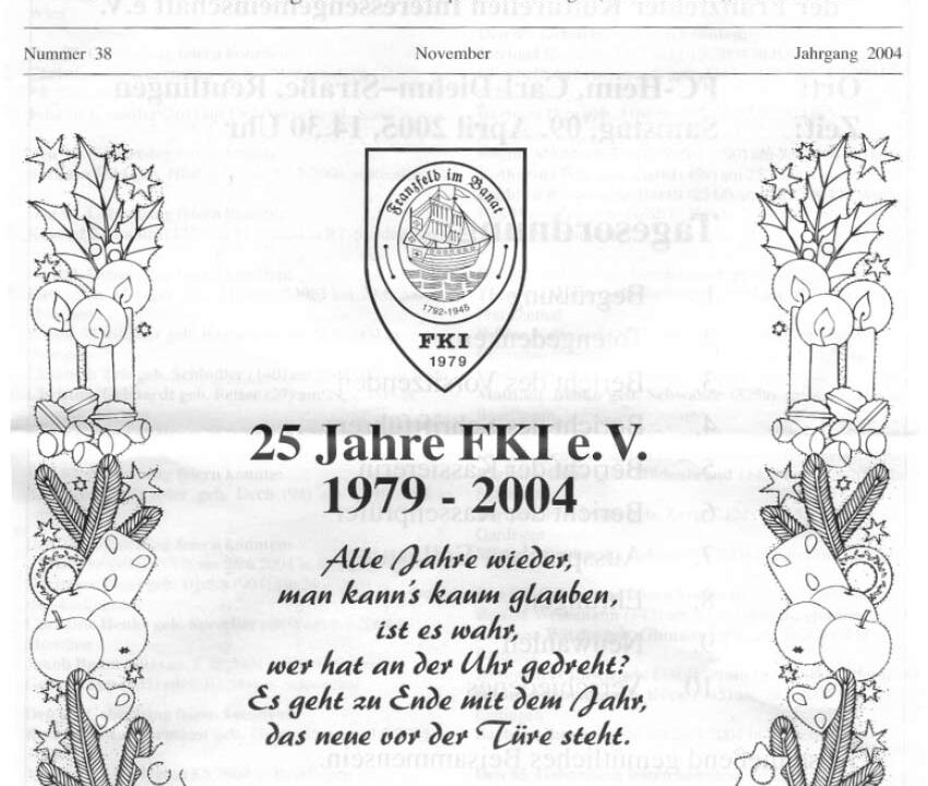 Ausgabe 38 der Franzfelder Zeitung Titelbild