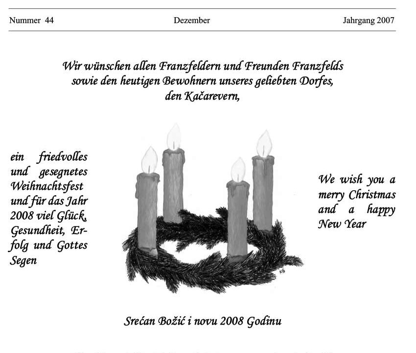 Ausgabe 44 der Franzfelder Zeitung Titelbild