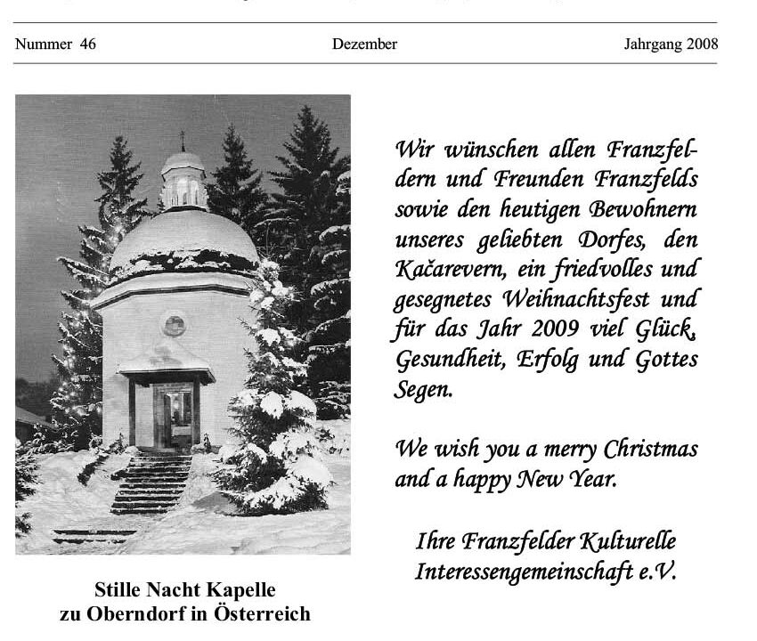 Ausgabe 46 der Franzfelder Zeitung Titelbild
