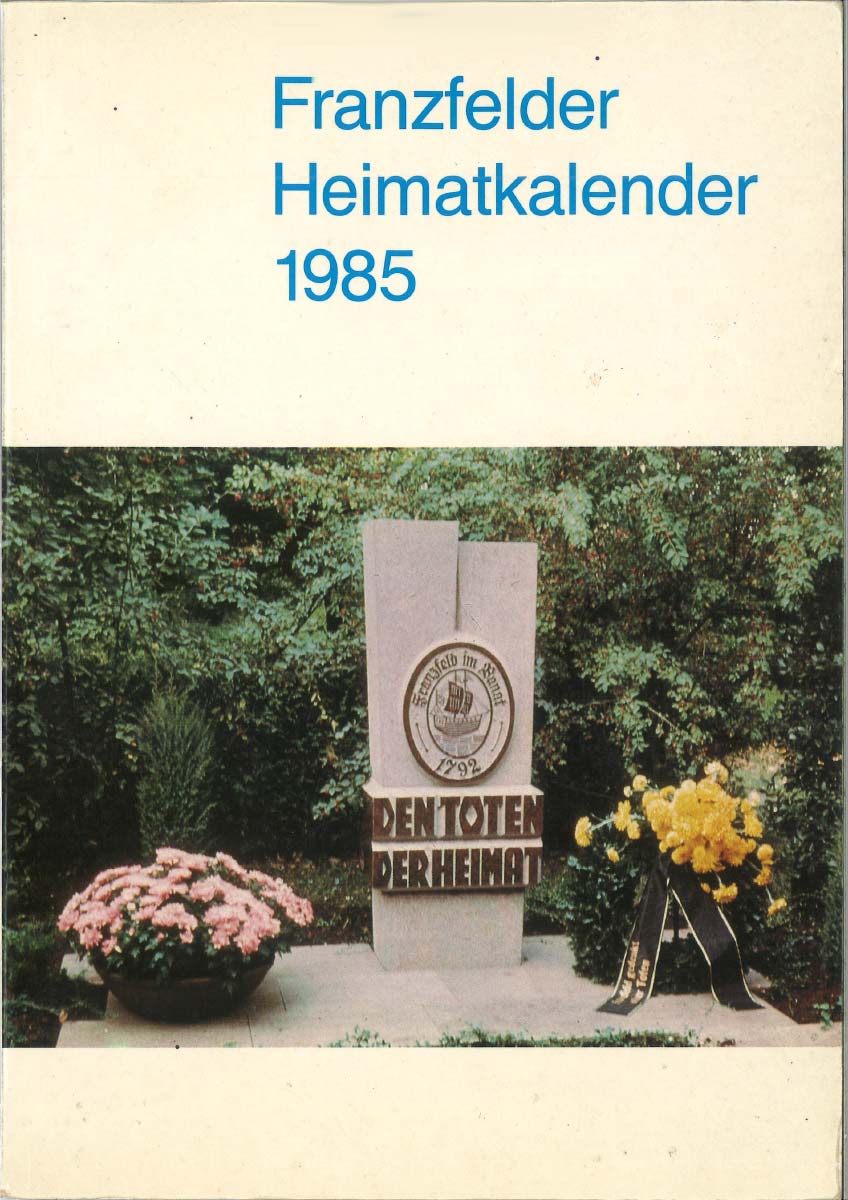 Titelblatt Franzfelder Kalender Ausgabe 1985